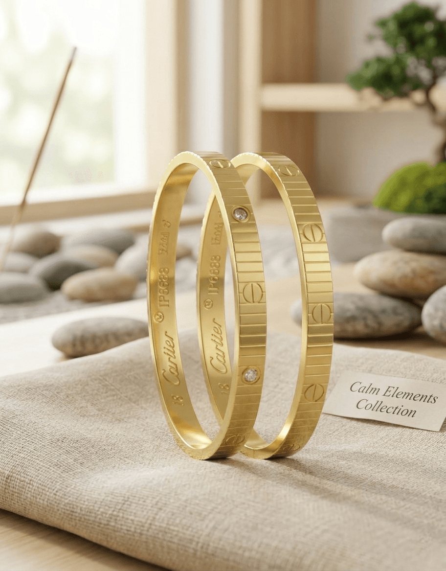 Cartier-Style Adjustable Bangle