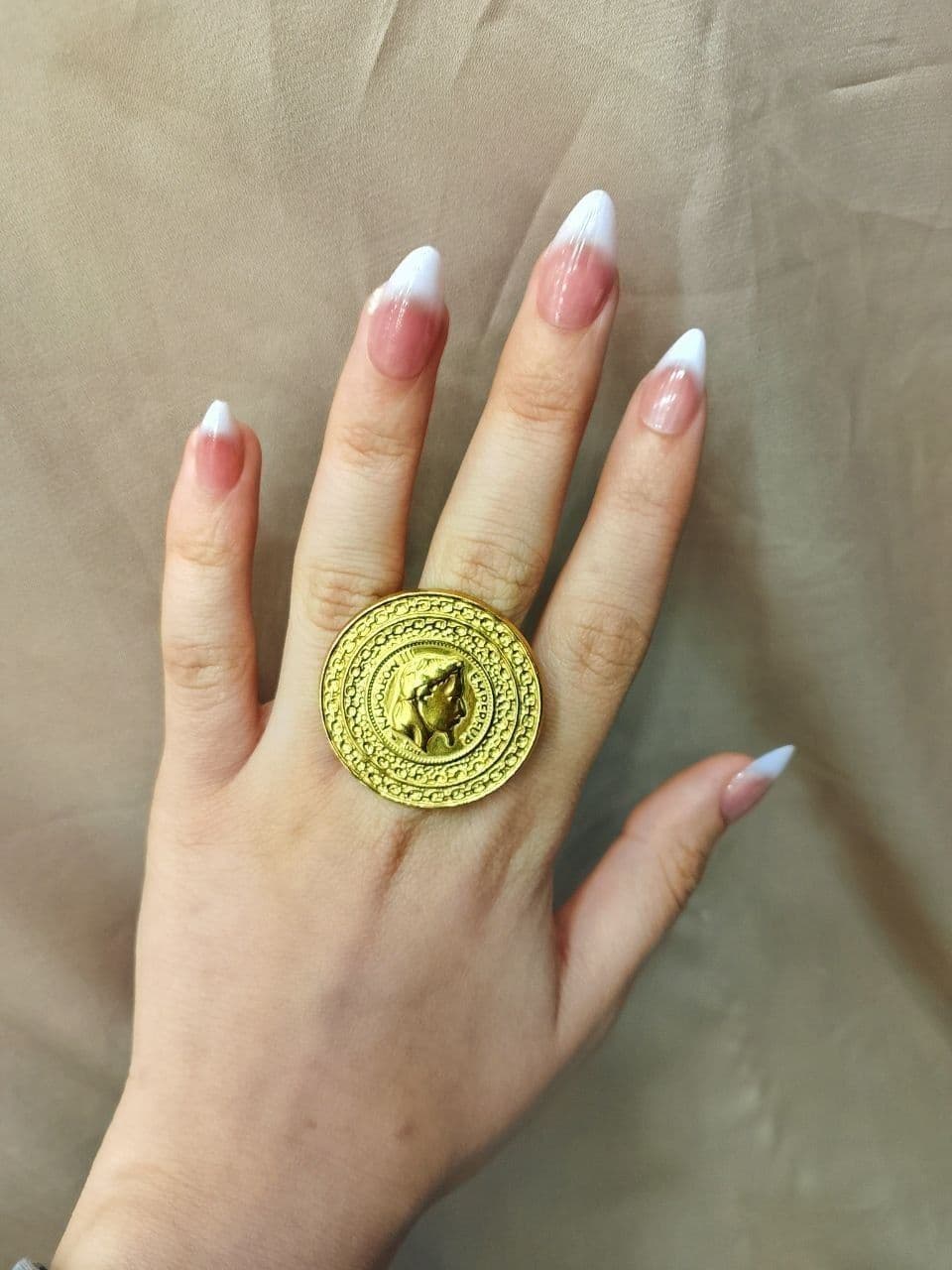 Crystal Accent Solitaire Ring