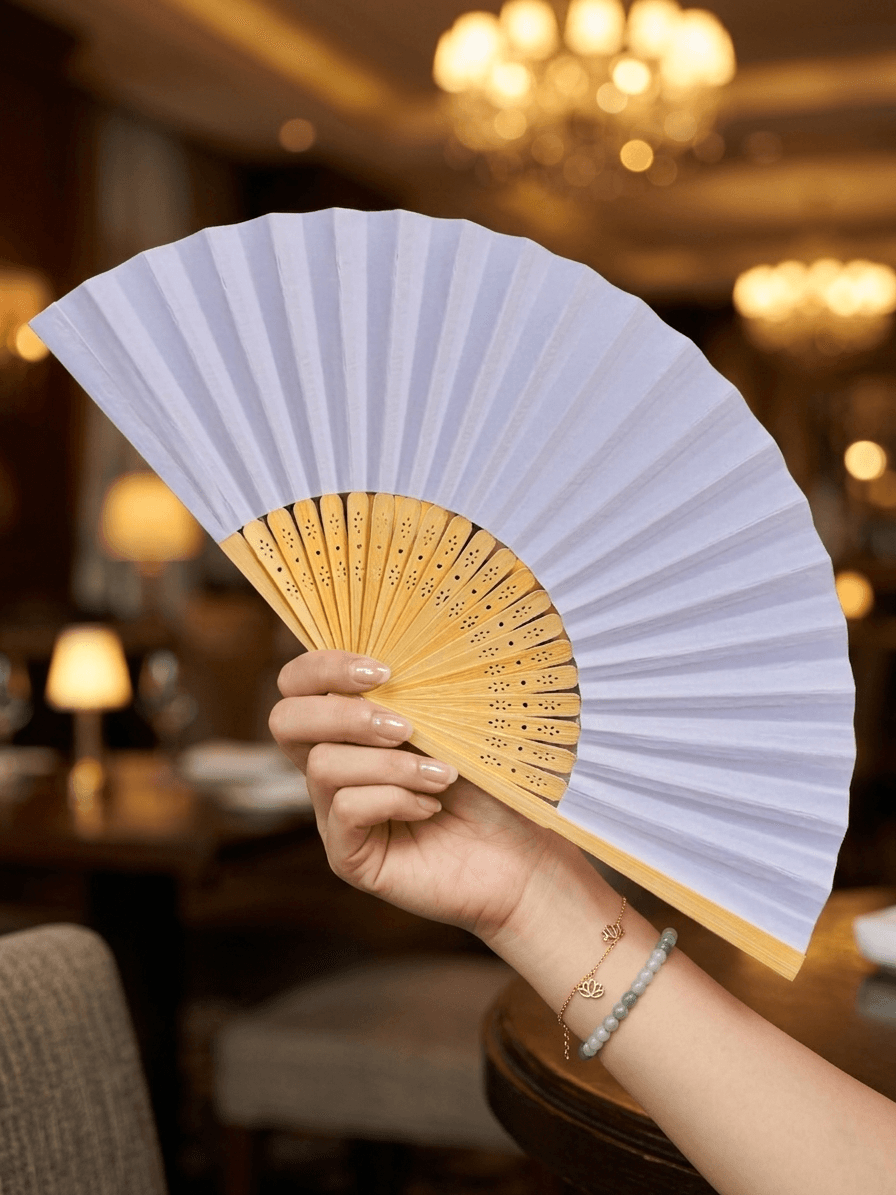 Hand Fan Silver