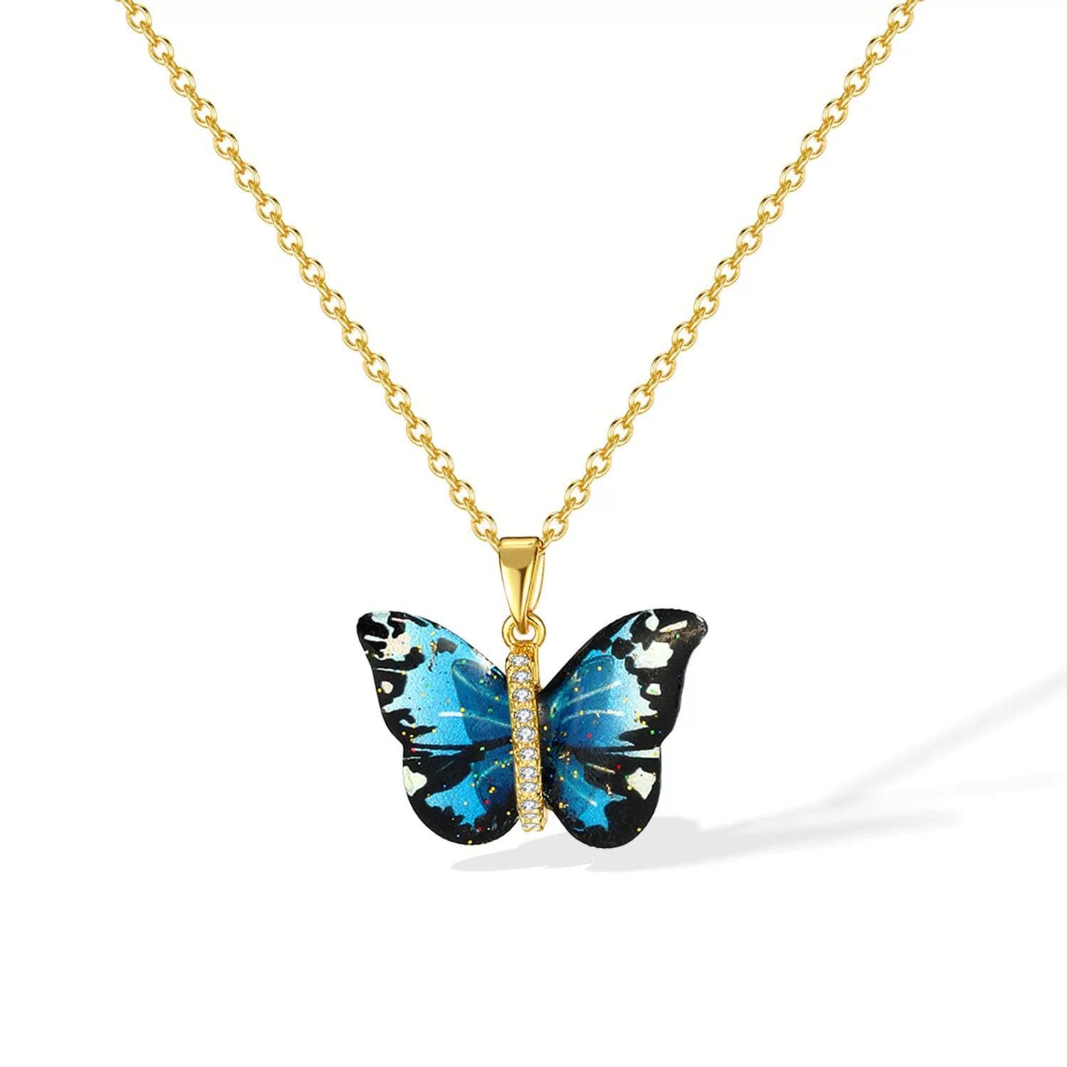 316L Steel Gold-Plated Pendant Necklace