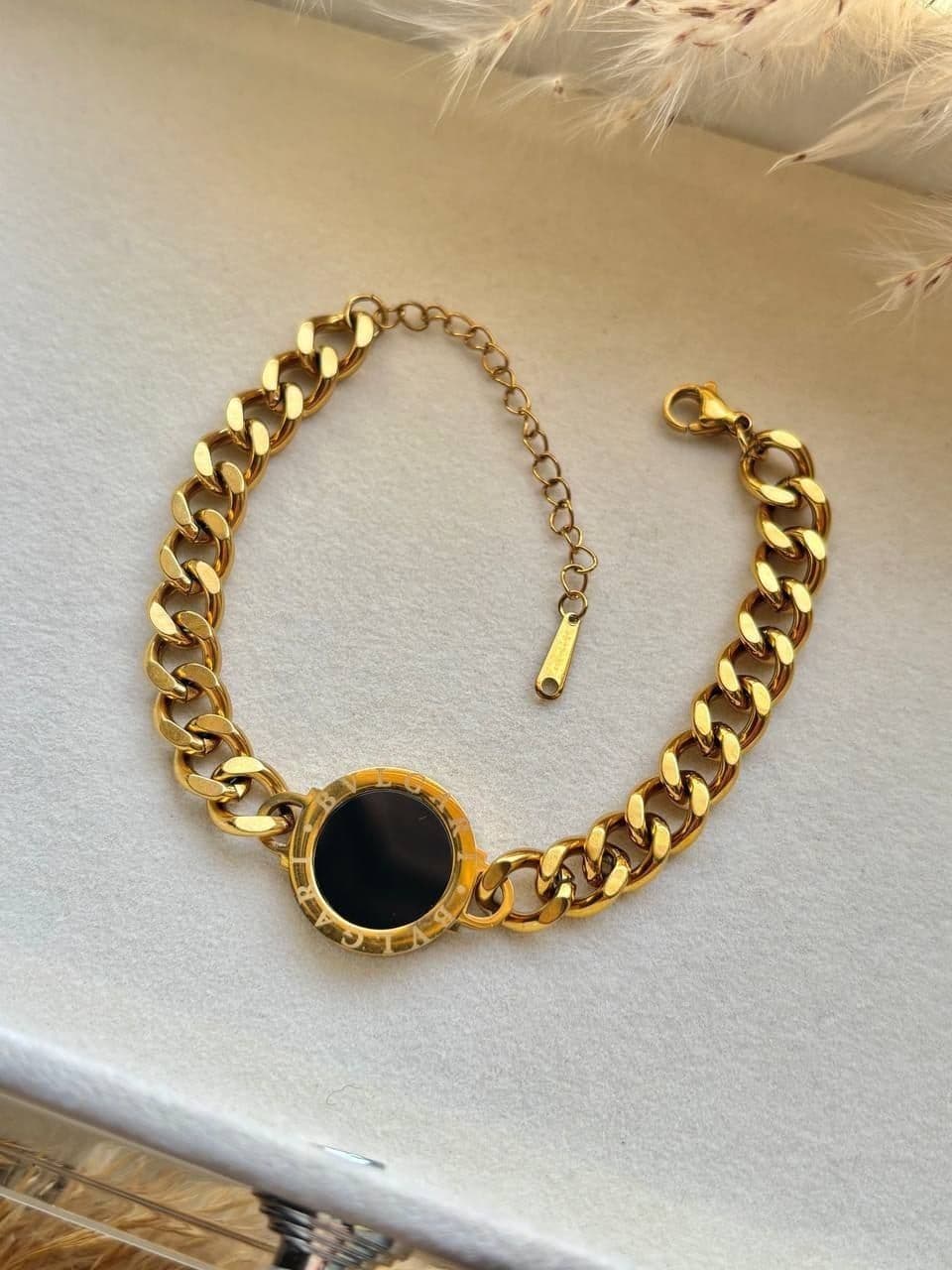 Black Bvlgari Insiyal Bracelet A